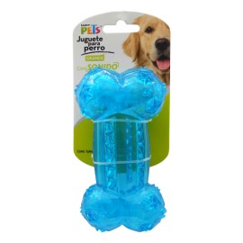 Fancy Pets Juguete Hueso Prisma Grande C/ Sonido - Azul claro