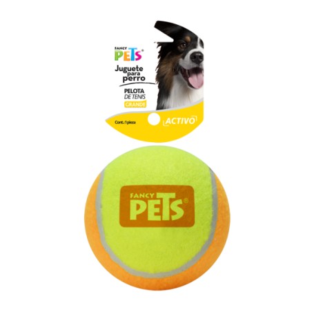 Pelota de Tenis Bicolor Grande 1Pza Fancy Pets