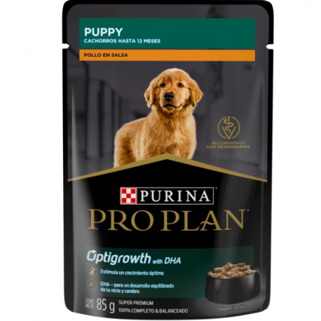 24 Pouches Pro Plan Puppy Receta de Pollo 85 g.