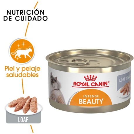 24 Latas Royal Canin Feline Intense Beauty 85 Gr. (3.0 Oz.) c/u