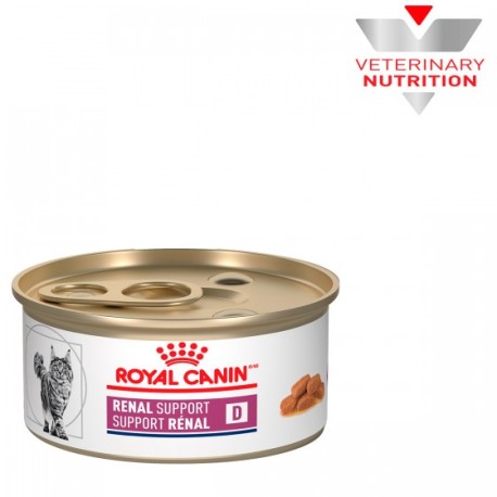 24 Latas Royal Canin Vet Renal Support D Feline 85g