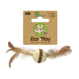 Juguete Bola con Plumas Ecoplay Naturance