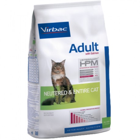 Virbac HPM Adult with salmon Neutered & Entire Cat 1.5 Kg