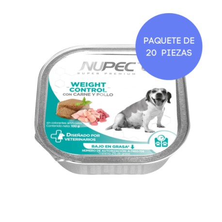 20 Latas Nupec Perro Weight Control 100 Gr. c/u