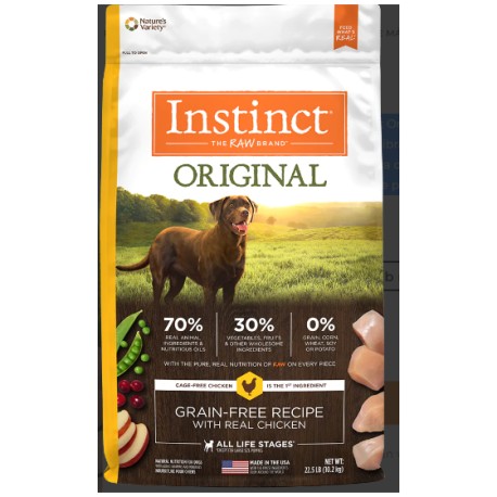 Instinct Original Perro Todas las Etapas Pollo 10.2 Kg.