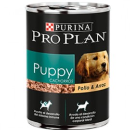 12 Latas Pro Plan Cachorro Pollo y Arroz 368 g