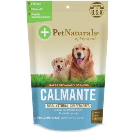 Pet Naturals Calmante para Perro Raza Medianas y Grandes