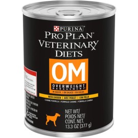 12 Latas Pro Plan Veterinary Diets OM Control de Peso para Perro 377 Gr.