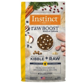 Instinct Raw Boost Perro Todas las Etapas Pollo y Arroz 9 Kg.