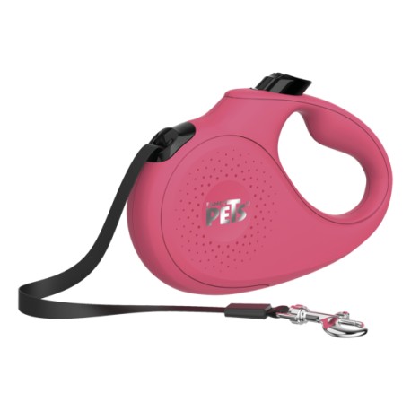 Fancy Pets Correa Retractil Grande Rosa para Perro