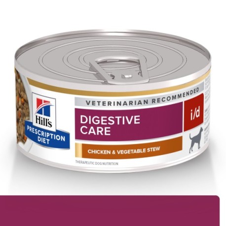 24 Latas Hill's i/d Canine Pollo y vegetales estofado 156g.