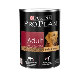 6 Latas Pro Plan Perro Adulto Pollo y Arroz 368 Gr.