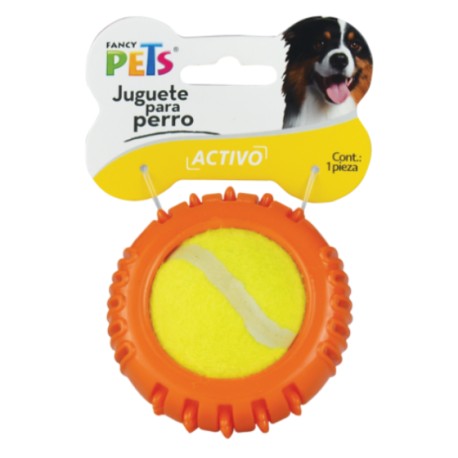 Fancy Pets Juguete Bola C/ Pelota De Tenis - Naranja