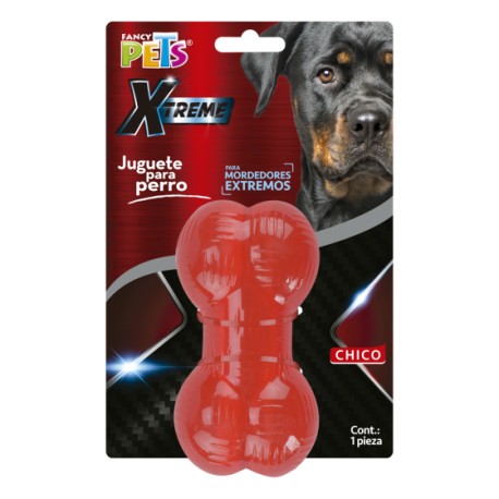 Fancy Pets Juguete Hueso Ch Xtreme - Rojo