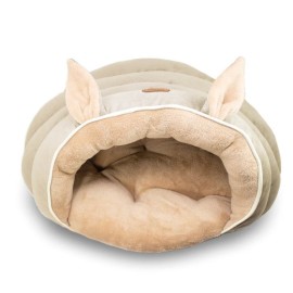 Cama Para Gato Estilo Cueva, tamaño Grande Color Arena