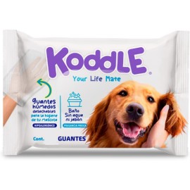 Guantes Húmedos Desechables para Higiene de Mascotas 6 Piezas, Koddle