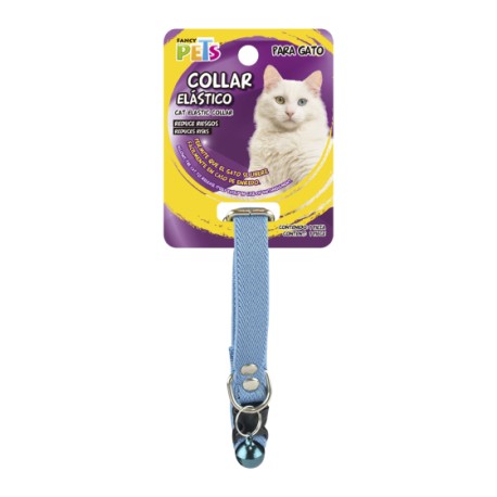 Collar Elastico con Cascabel para Gato Fancy Pets