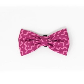 Collar con moño  Jack Pet Style, para perro chico, modelo spaguetti Fucsia.